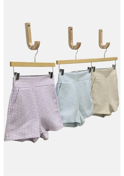 Mojo Kız Çocuk Kazayağı Keten Şort 3852 Mor