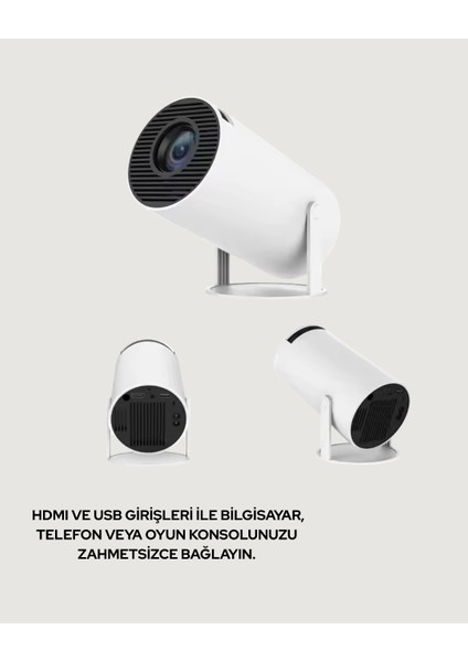 4K Uyumlu 130 Inç Full Hd Projeksiyon Cihazı ve Kablosuz Aktarım Özelliği - M899K452-R30899 fırsatları