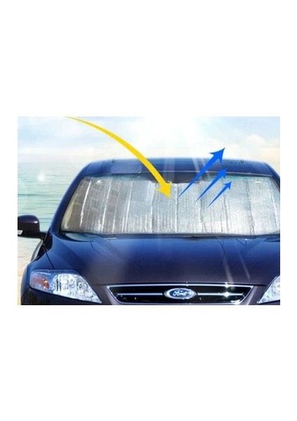 Araç Ön Cam Güneşlik Isı Yalıtımlı Katlanabilir Model Renault Megane Honda C - M985K953-R07