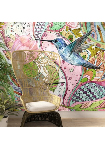 Isı ve Ses Yalıtımlı Yırtılmaz Duvar Kağıdı – Floral Harmony fiyatları