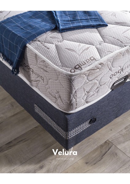 Velvet Form Tek Kişilik Yatak Baza Başlık Seti (100 x 200)