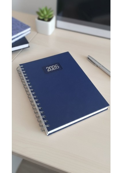 Orta Boy Spiralli Ajanda – B5 Ebat, Günlük Planlama Defteri (17X24 Cm)