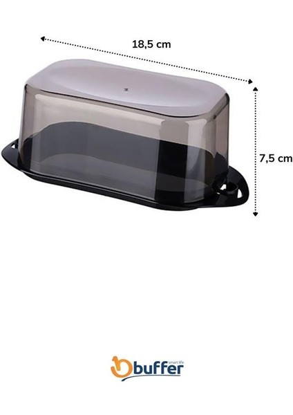 Kilitli Plastik Kapaklı Kahvaltılık Tereyağlık Peynirlik Erzak Saklama Kabı AP-9428 (5332) indirimleri