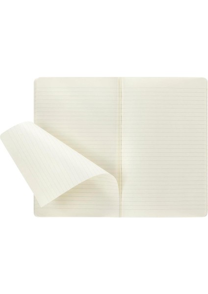 Çizgili Volant Not Defteri 2’li Set L Boy Turuncu+Aqua Mavi