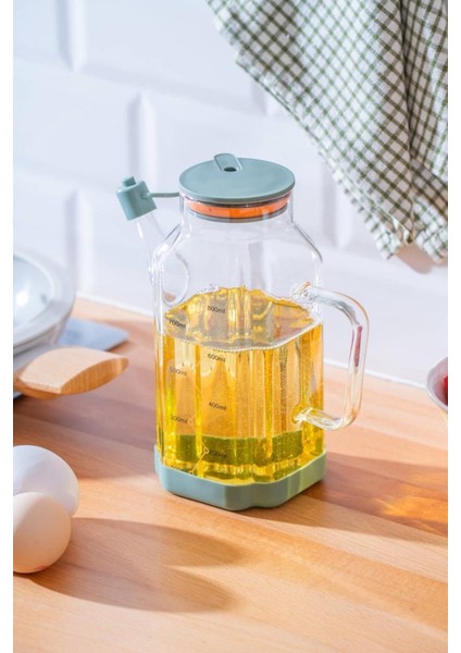 Lume Yeşil Cam Yağdanlık 800ML