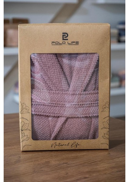 Tek Kişilik Bornoz Gül Kurusu 3xl