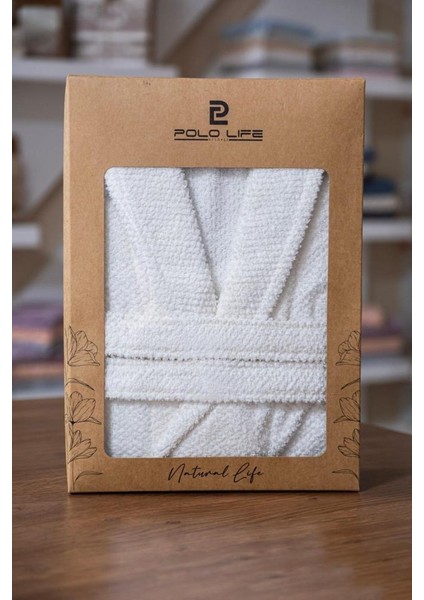 Tek Kişilik Bornoz Beyaz 3xl