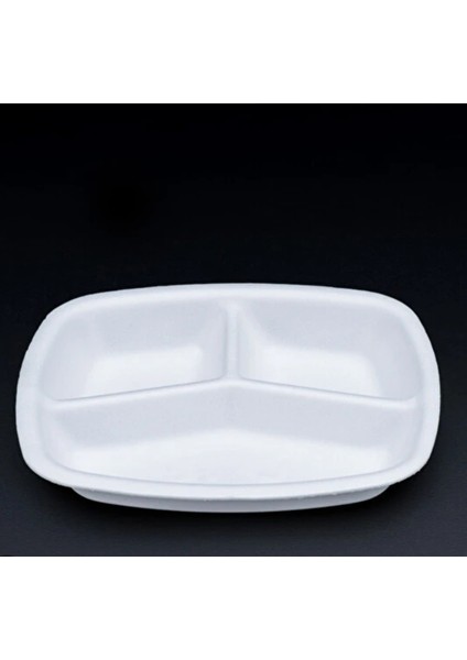 100 Lü 3 Bölmeli Köpük Tabak – Pratik Sunumlar Için fiyatları