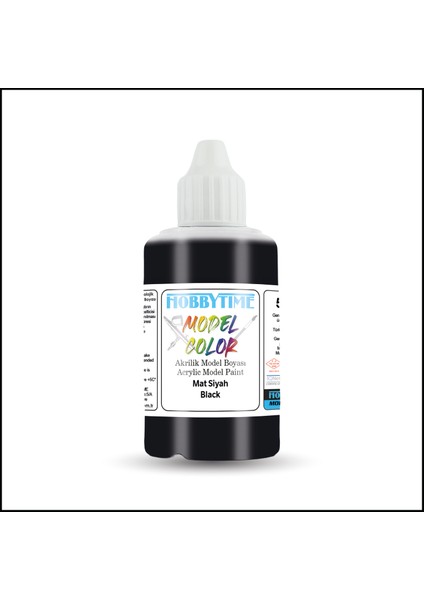 Hobbytime 472 50 Ml. Mat Siyah (Black ), Akrilik Model Boyası