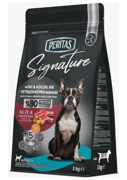 Sıgnature Kuzu & Yabani Iğde Mini & Küçük Irk Yetişkin Köpek Maması 3 kg