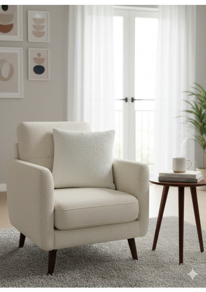 Boucle Dokulu Dekoratif Kırlent