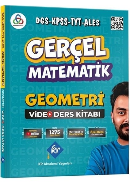 Kr Akademi Dgs Kpss Tyt Ales Gerçel Matematik Geometri Video Ders Kitabı - Muhammet Elçi Kr Akademi Yayınları