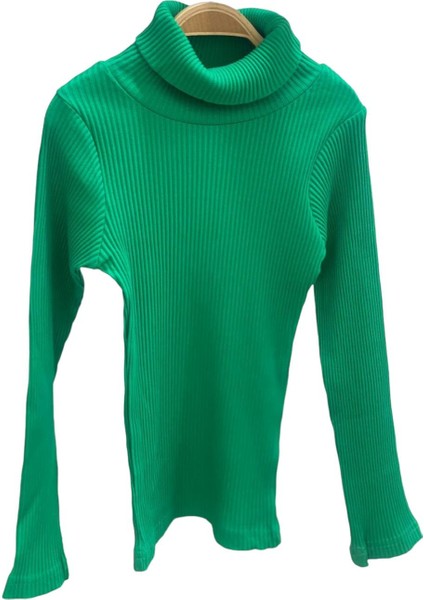 Kız Çocuk 5-14 Yaş Balıkçı Yaka Kaşkorse Body 3098 Yeşil