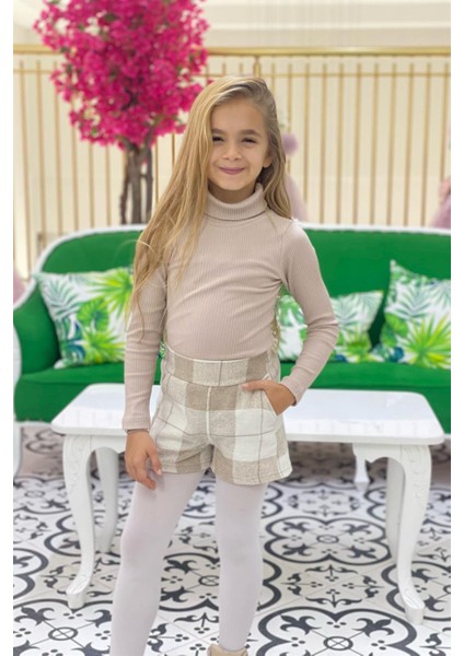 Kız Çocuk 5-14 Yaş Balıkçı Yaka Kaşkorse Body 3098 Taş Rengi indirimleri
