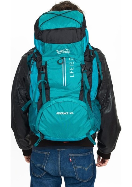 Mükemmel Denge, Maksimum Dayanıklılık: Profesyonel Dağcı Sırt Çantası 55 Litre Mavi modelleri