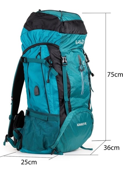 Mükemmel Denge, Maksimum Dayanıklılık: Profesyonel Dağcı Sırt Çantası 55 Litre Mavi indirimleri