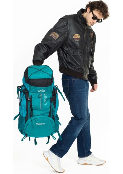 Mükemmel Denge, Maksimum Dayanıklılık: Profesyonel Dağcı Sırt Çantası 55 Litre Mavi