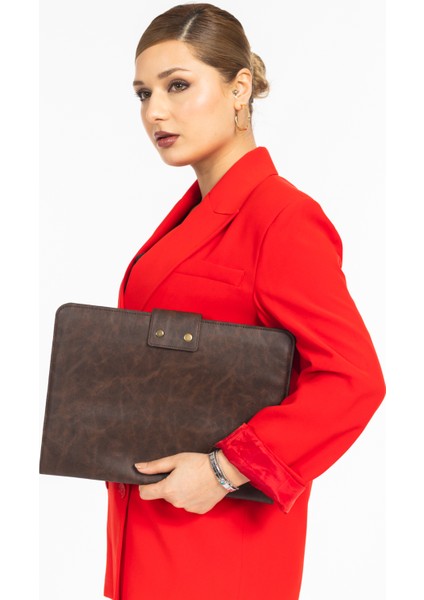 Macbook Air Pro 13-14 Inç Organizer Evrak & Laptop & Tablet Çantası