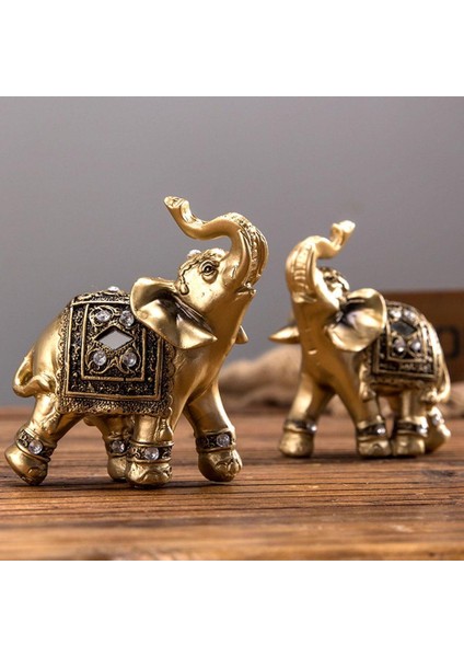 2 Reçine Fil Heykeli Heykel Masaüstü Figürü Şınma (Yurt Dışından) fiyatları
