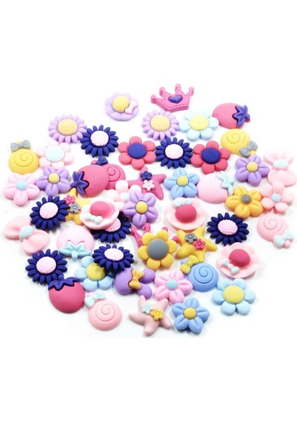 50X Reçine Sırtlı Süsleme Dıy Telefon Kılıfı/el I Için (Yurt Dışından)