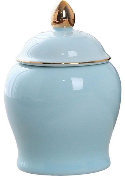 Mutfak Kavanozları Cilalı 70ML Seramik Gıda Kavanozu Çekirdekleri Için Mavi (Yurt Dışından)