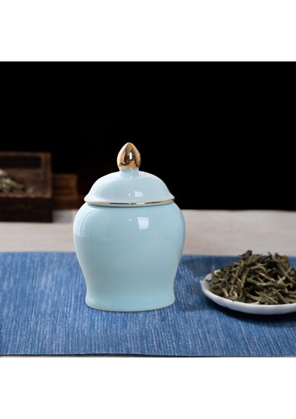 Mutfak Kavanozları Cilalı 70ML Seramik Gıda Kavanozu Çekirdekleri Için Mavi (Yurt Dışından) fiyatları