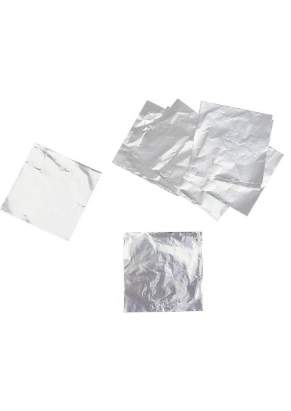 100 Kare Alüminyum Ş Çikolata Ambalajları Iğıt Dıy Gümüş (Yurt Dışından) fırsatları