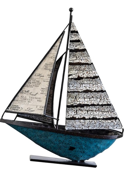 Yelkenli Dekor Retro Yelkenli Kitaplık Giriş 20X7X27CM (Yurt Dışından) fiyatları