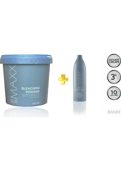 Bleaching Powder Oryal Saç Açıcı Gümüş Toz (1000 Gr) ve 10 Volume Oksidan (1000 Ml)