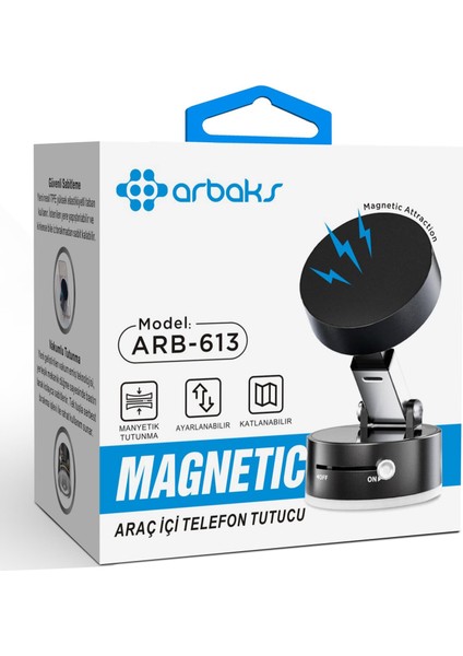 Manyetik Araç Telefon Tutucu Arbaks ARB-613