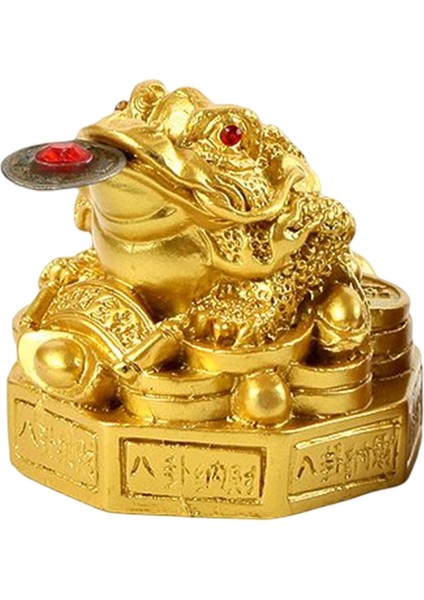 Çin Feng Shui Para Kurbağaları Heykeli, Reçine, Şanslı Para Aureate (Yurt Dışından) modelleri