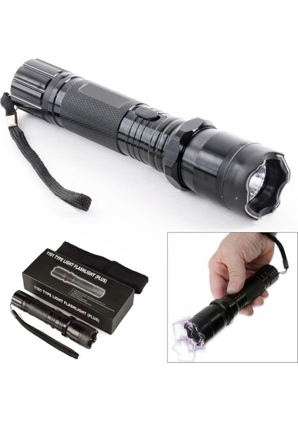 HS-245 Plus El Feneri Şarjlı Elektroşoklu