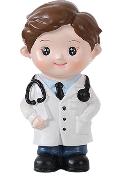 Festival Partisi Için Doktor Heykeli Dekorasyon Kek Topper (Yurt Dışından)