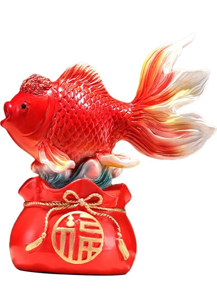 Çin Feng Shui Heykeli Dekoratif Oturma Odası Girişırmızı Çanta (Yurt Dışından) modelleri