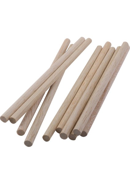 10 Yuvarlak Ahşap Kek Lolly Çubukları Zanaat 200MM x 8mm 8X8MM (Yurt Dışından) fiyatları