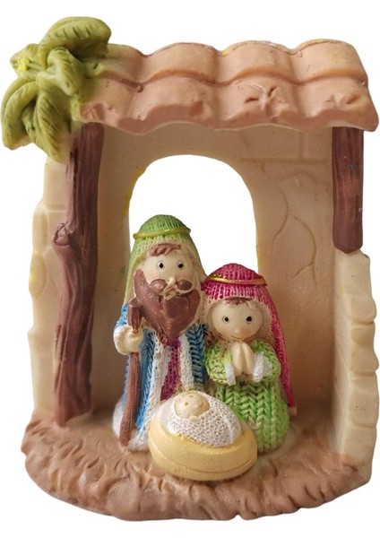 Aile Figürü Noel Doğuş Süslemeleri Işık (Yurt Dışından)