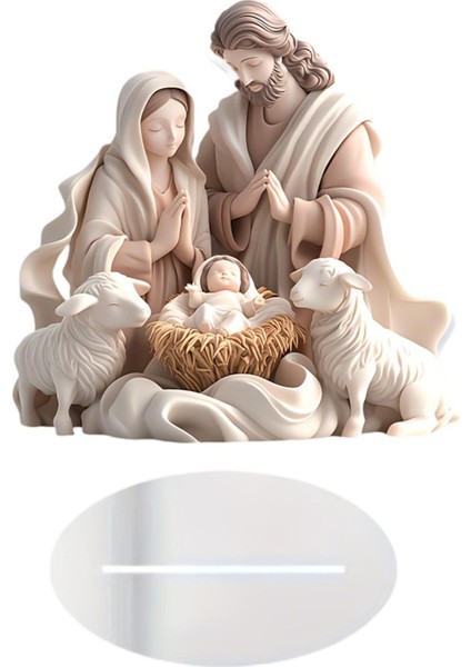 Noel Doğum Sahnesi I 2d Düz Akrilik Heykelcik (Yurt Dışından)