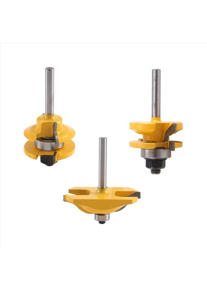 3pc1/4 Shank Yükseltilmiş Panel Dolabı Kapı Yönlendirici Bit Seti - 3 Bit Ogee Ahşap Kesici Ahşap Yönlendirici Bitleri (Yurt Dışından)