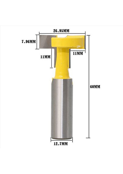 4pcs 1/2 Inç Şafak Yönlendirici Bit T-Yuvası ve T-Track Slot Tenon Cutter Aracı (Yurt Dışından) indirimleri