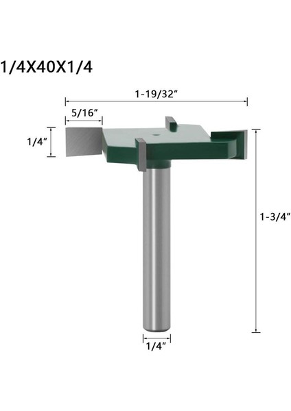 4pcs Cnc Spoilboard Yüzey Yönlendirici Bitleri 1/4 Inç Döşeme Karbür Düzenli Yönlendirici Bit Set Rabbet Yuvası Kesici (Yurt Dışından) fiyatları