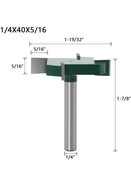 4pcs Cnc Spoilboard Yüzey Yönlendirici Bitleri 1/4 Inç Döşeme Karbür Düzenli Yönlendirici Bit Set Rabbet Yuvası Kesici (Yurt Dışından) modelleri