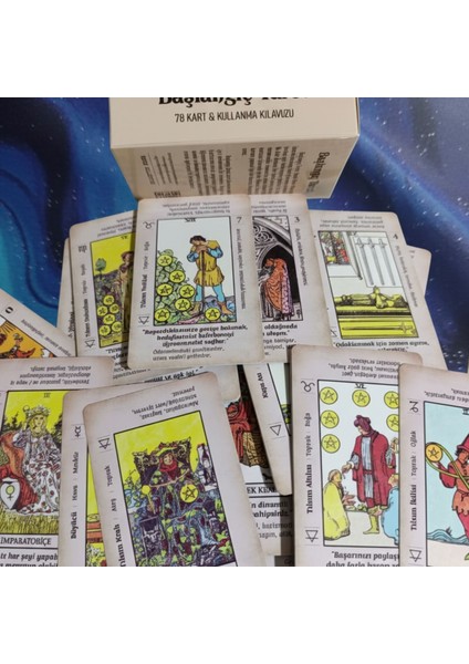 Başlangıç Tarot Kartları – 78 Adet Rider Tarzı Klasik Tarot Deste | Türkçe Açıklamalı Rehber Seti modelleri