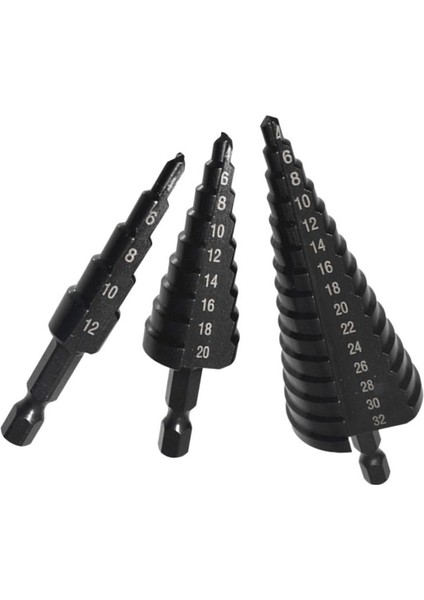 Step Matkap Bit 4-12/20-32MM Nird-Kaplamalı Ahşap Metal Sondaj Aracı Metal Delik Kesici Adım Koni Matkap Bit (Yurt Dışından)