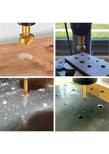 16 Pcs Hss Countersınk Matkap Bit Seti 90 Derece Countersink Bits Titanyum Pap Kesici Değirmen Matkap Bitleri (Yurt Dışından) fiyatları