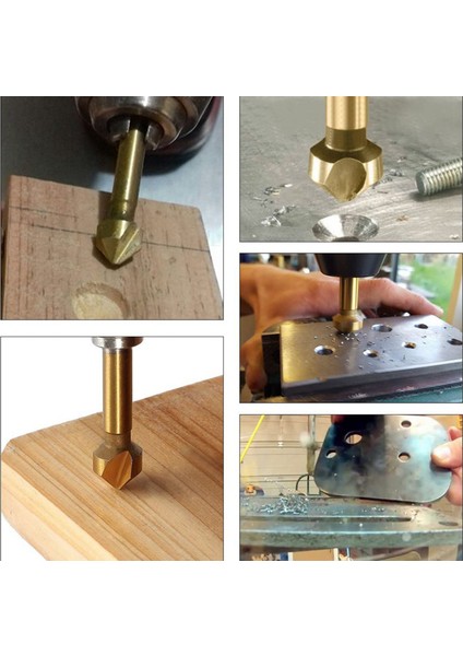 16 Pcs Hss Countersınk Matkap Bit Seti 90 Derece Countersink Bits Titanyum Pap Kesici Değirmen Matkap Bitleri (Yurt Dışından) modelleri