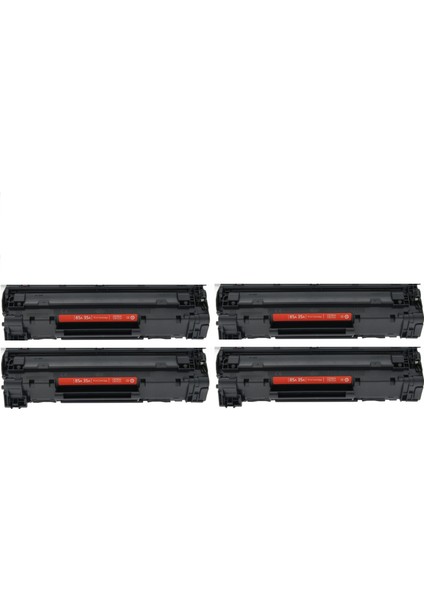 Laserjet Pro P1100,PRO P1102,P1104W,PRO M1132 MFP,M1212NF Uyumlu 4 Adet CE285A (85A) Çipli Muadil Toner