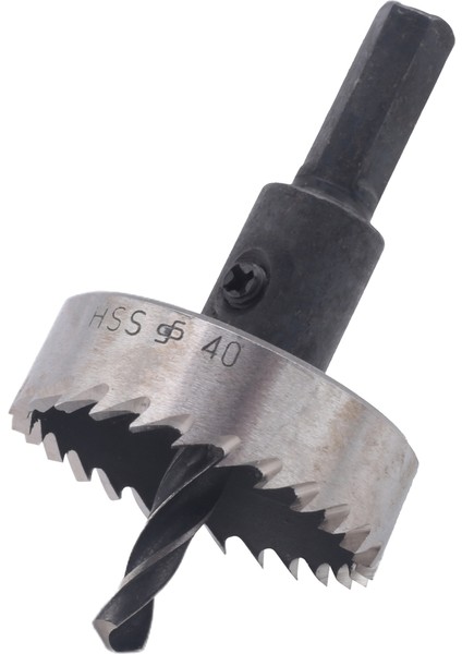 Delik Testere Diş Hss Çelik Delik Testere Metal Ahşap Alaşım 40MM Için Matkap Bit Kesici Aracı (Yurt Dışından)