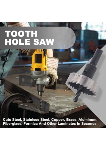 Delik Testere Diş Hss Çelik Delik Testere Metal Ahşap Alaşım 40MM Için Matkap Bit Kesici Aracı (Yurt Dışından) indirimleri