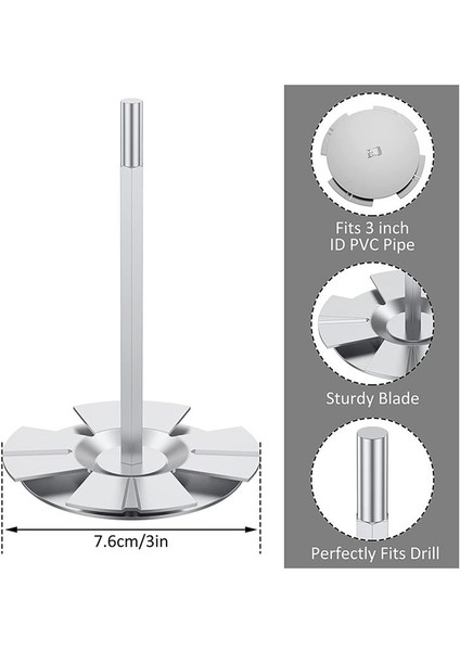 1/2 Inç Hızlı Güç Matkapları Için Sıhhi Tesisat Tasarrufu Bit Soket Tasarrufu Onarım Için Kesici Içeride 3 Inç Pvc Boru (Yurt Dışından) indirimleri