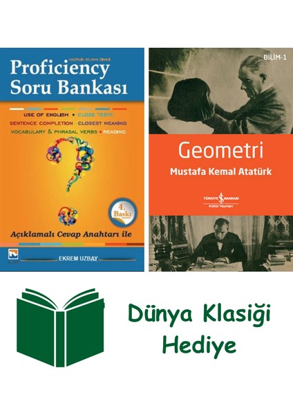 Proficiency Hazırlık Atlama Sınavı Soru Bankası + Geometri + Dünya Klasiği Hediye